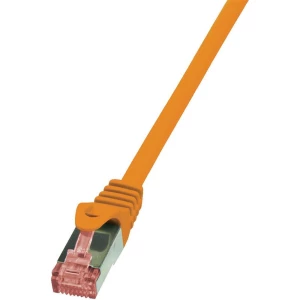 RJ45 mrežni kabel CAT 6A S/FTP [1x RJ45 utikač - 1x RJ45 utikač] 2 m narančasti slika