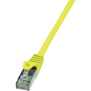 RJ45 mrežni kabel CAT 6 F/UTP [1x RJ45 utikač - 1x RJ45 utikač] 2 m žuti zaštiće slika
