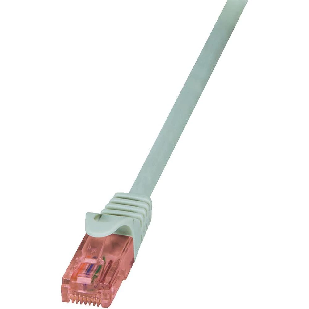 RJ45 mrežni kabel CAT 6 U/UTP [1x RJ45 utikač - 1x RJ45 utikač] 0.50 m sivi neza slika