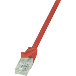 RJ45 mrežni kabel CAT 6 U/UTP [1x RJ45 utikač - 1x RJ45 utikač] 0.25 m crveni za slika