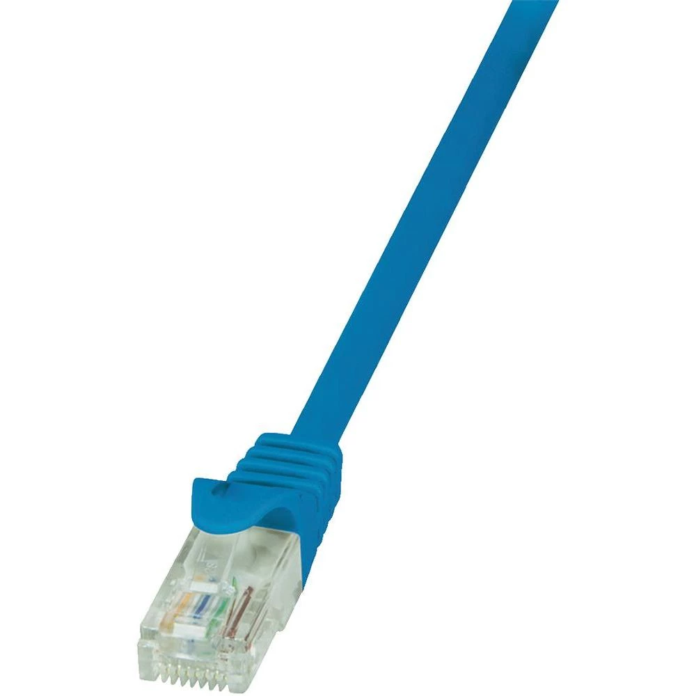 RJ45 mrežni kabel CAT 5e U/UTP [1x RJ45 utikač - 1x RJ45 utikač] 10 m plavi zašt slika