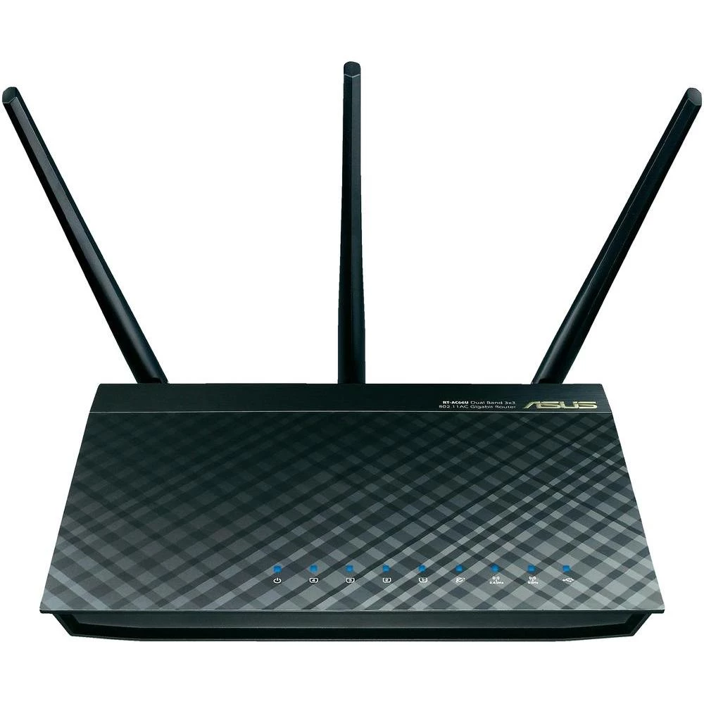 WLAN-Router - usmjerivač 2.4 GHz, 5 GHz 1750 MBit/s Gigabit-LAN Asus RT-AC66U 90 slika