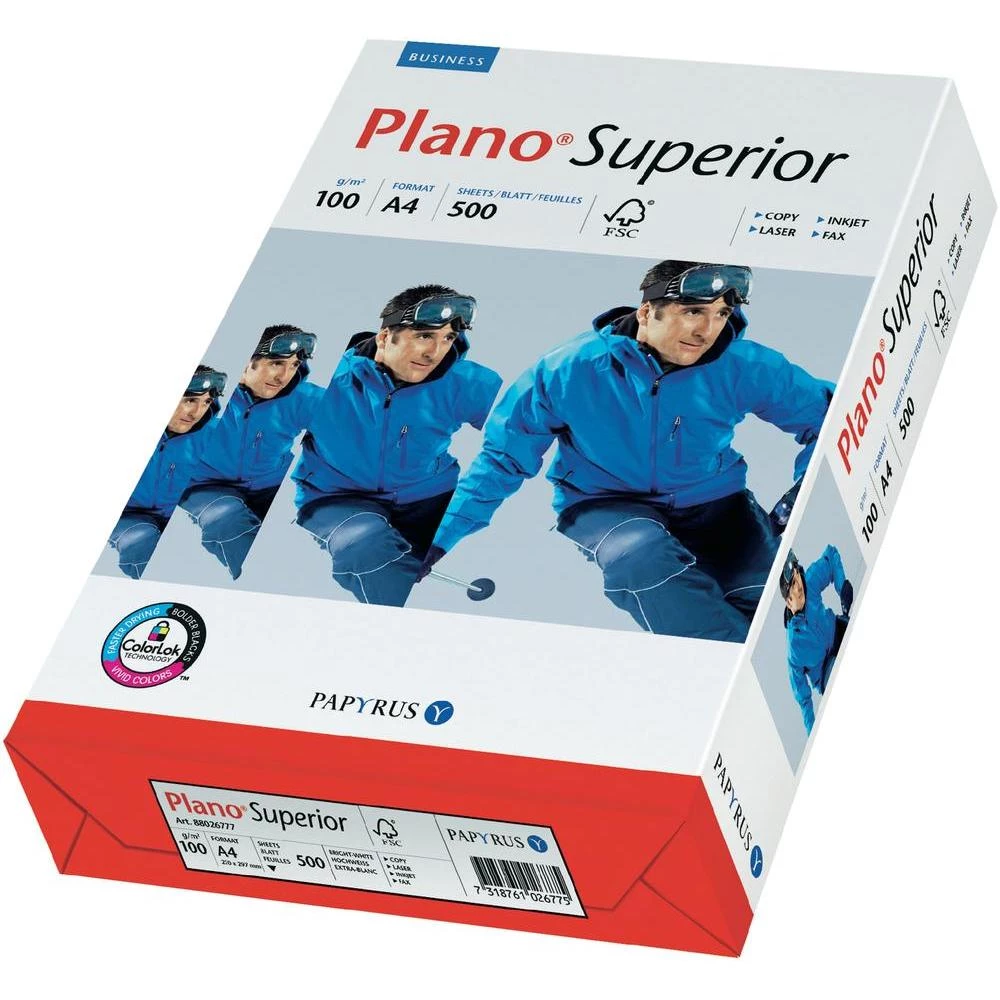 Papyrus Plano Superior univerzalni papir za pisače 88026781 DIN A4 100 g/m 500 l slika