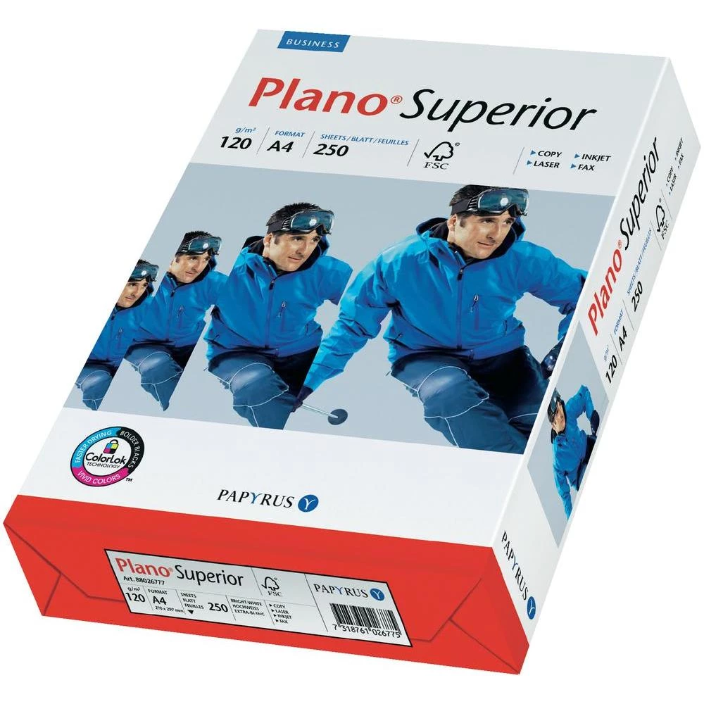 Papyrus Plano Superior univerzalni papir za pisače 88026786 DIN A4 120 g/m 250 l slika