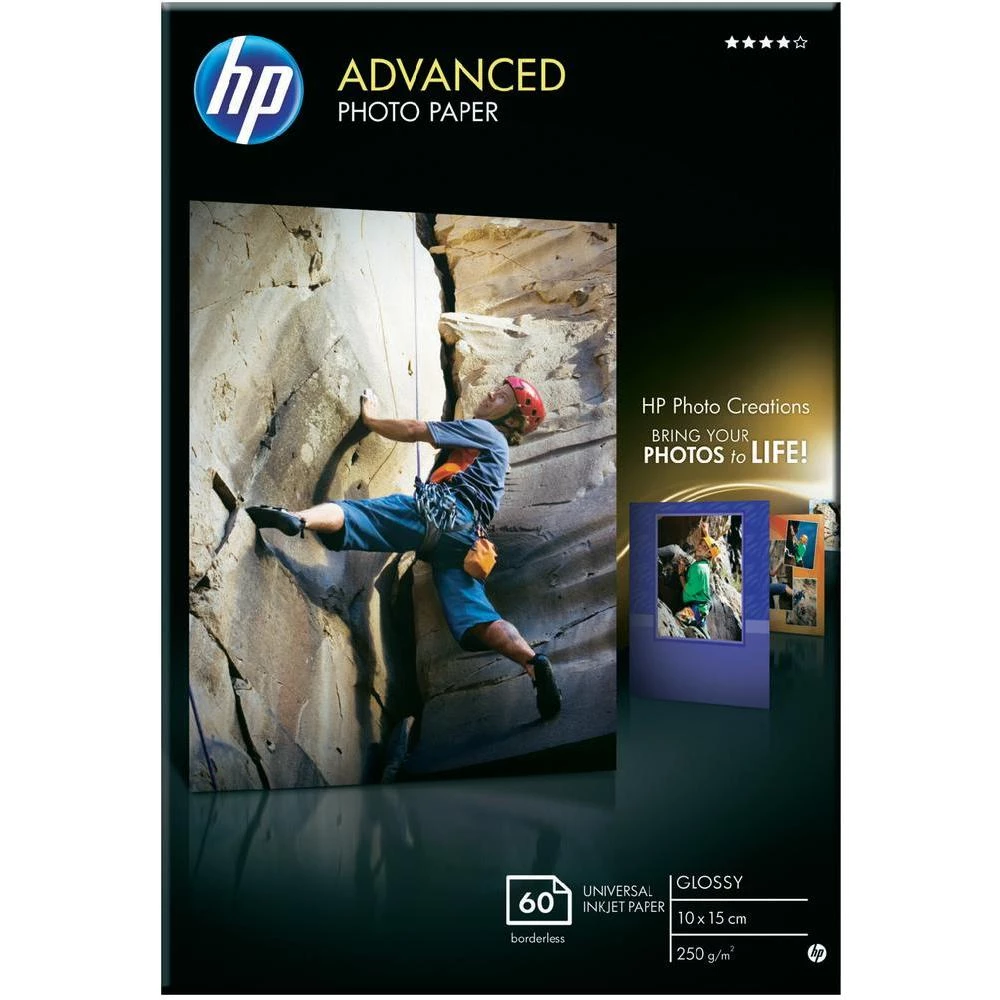 HP Advanced fotografski papir, Q8008A, 10 x 15 cm, 250 g/m, visoki sjaj, 60 list slika