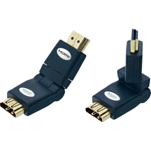HDMI adapter Inakustik Premium [1x HDMI-utikač <=> 1x HDMI-utičnica] crn, pozlać slika