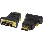 HDMI/DVI adapter LogiLink [1x HDMI-utičnica <=> 1x DVI-utikač 24+1pol.] crn, AH0