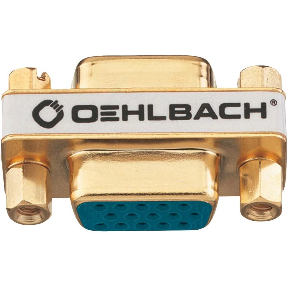 VGA adapter Oehlbach [1x VGA-utičnica <=> 1x VGA-utičnica] pozlaćeni pinovi, 862 slika