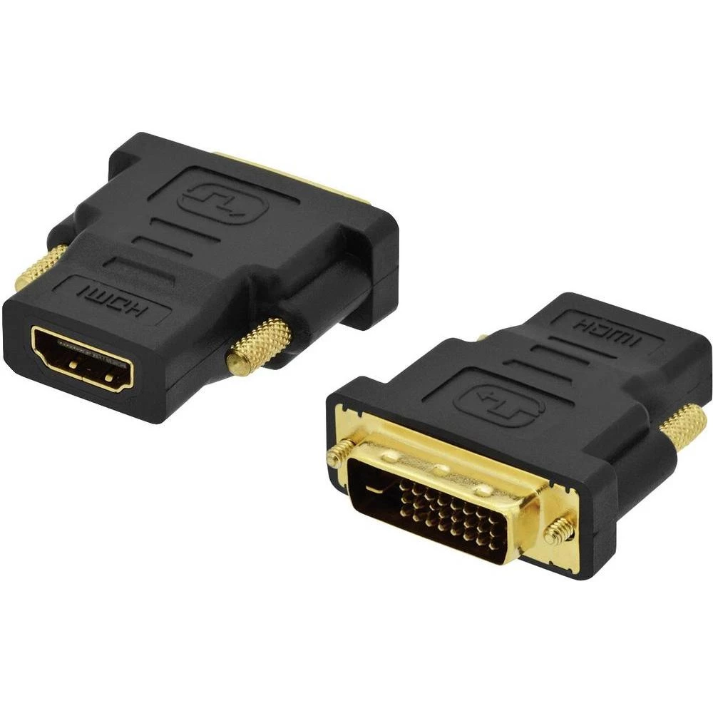 HDMI / DVI adapter ednet [1x HDMI ženski konektor <=> 1x DVI utikač 18+1pol.] cr slika
