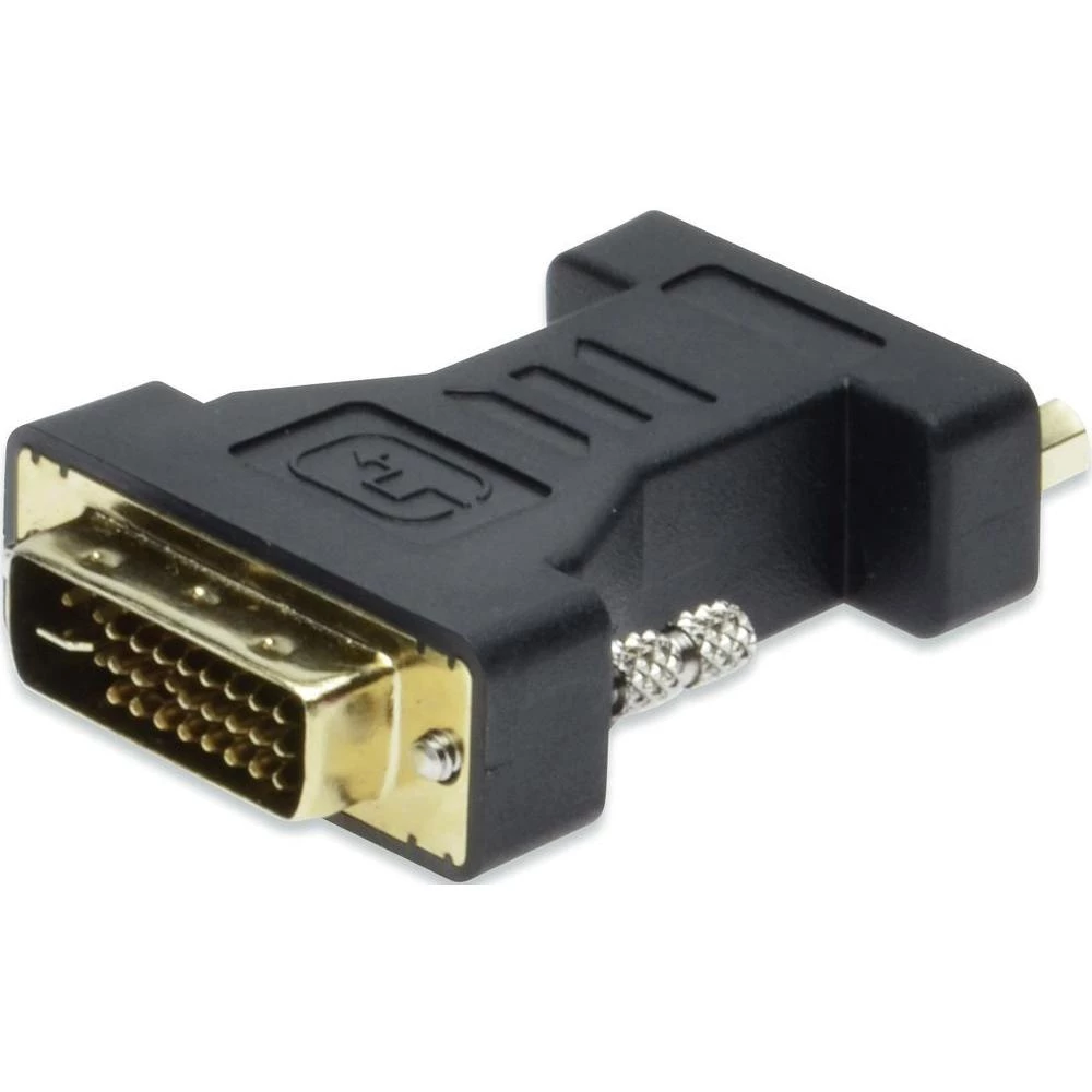 DVI / VGA adapter ednet [1x DVI utikač 24+5pol. <=> 1x VGA ženski konektor] crna slika