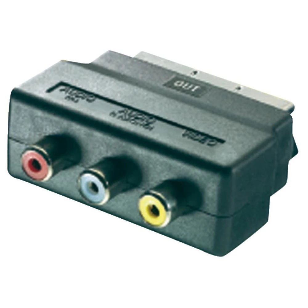 SCART/Činč adapter SpeaKa Professional [1x SCART-utikač <=> 3x Činč-utičnica] cr slika