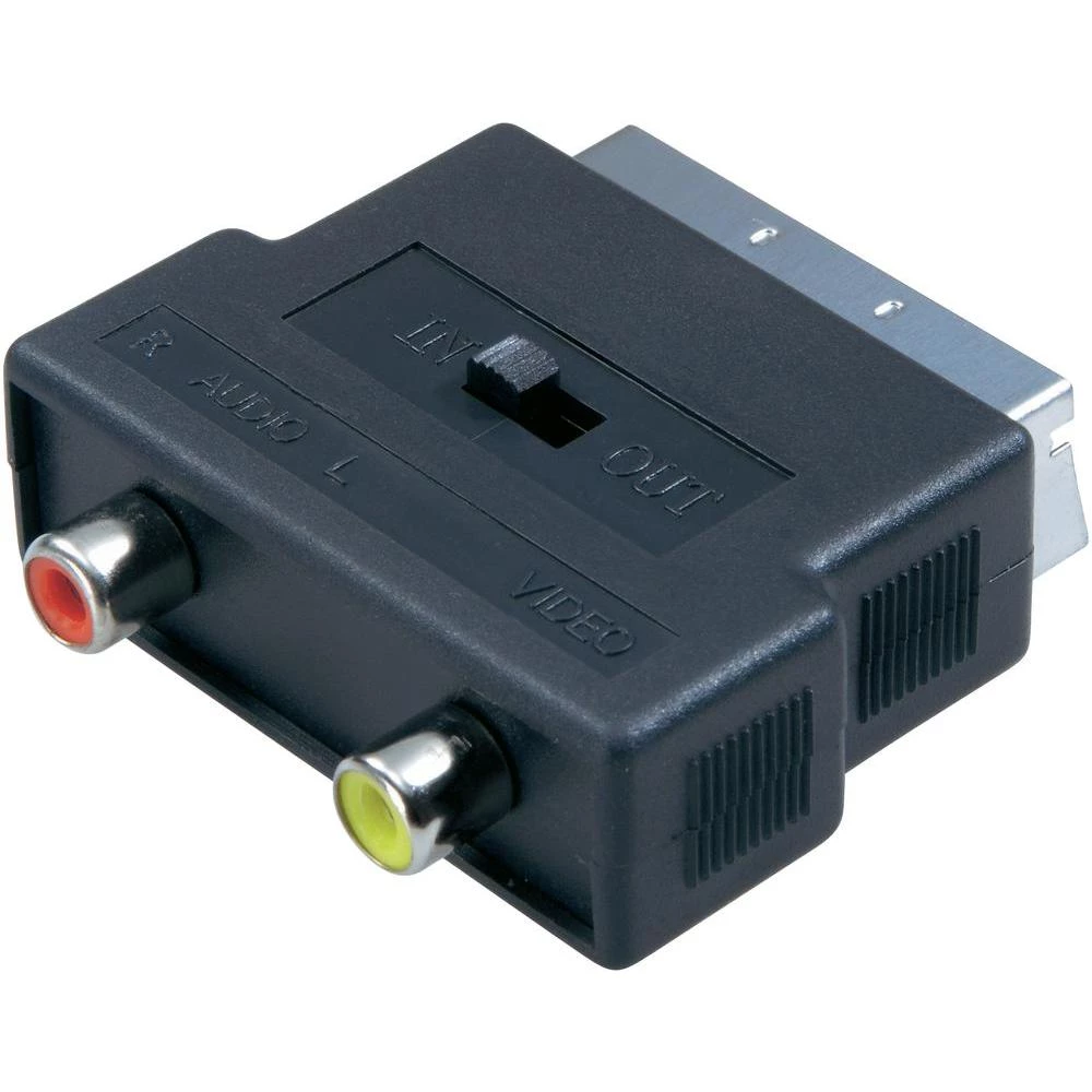 SCART/Činč adapter SpeaKa Professional [1x SCART-utikač <=> 2x Činč-utičnica] cr slika