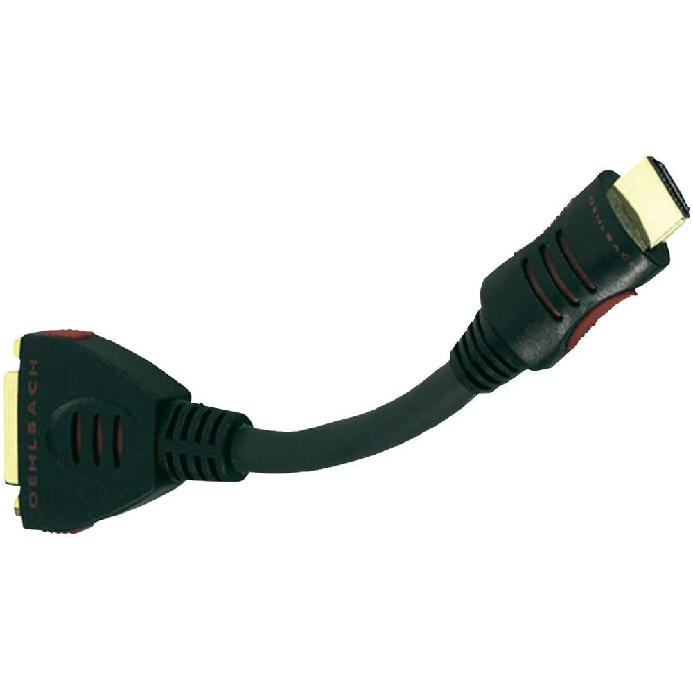 HDMI/DVI multimedijski umetak Oehlbach [1x HDMI-utikač <=> 1x DVI-utičnica 24+1p slika