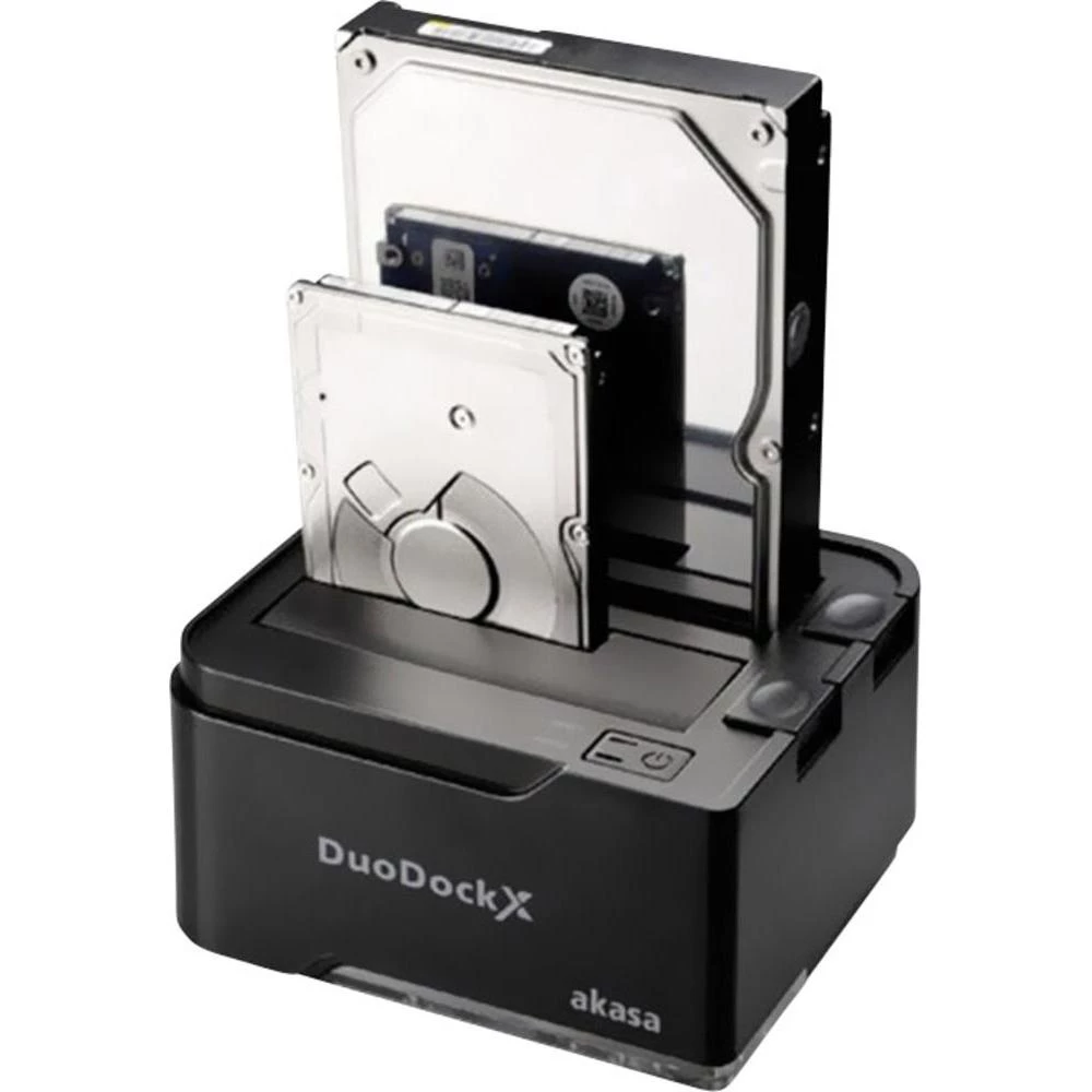 Stanica za prihvat i punjenje tvrdih diskova 2-portna, USB 3.0 SATA Akasa DuoDoc slika