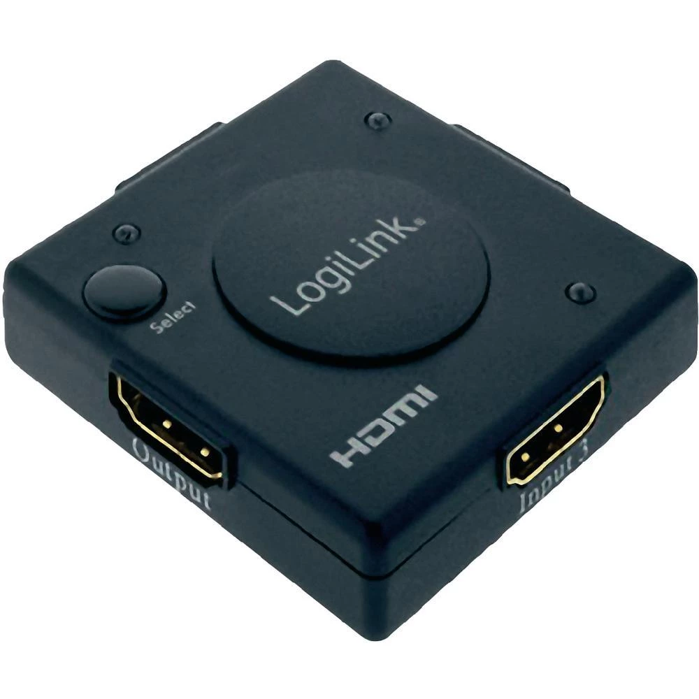 LogiLink 3 priključka HDMI-Switch ugrađenim repetitorom 1920 x 1080 pixela crni slika