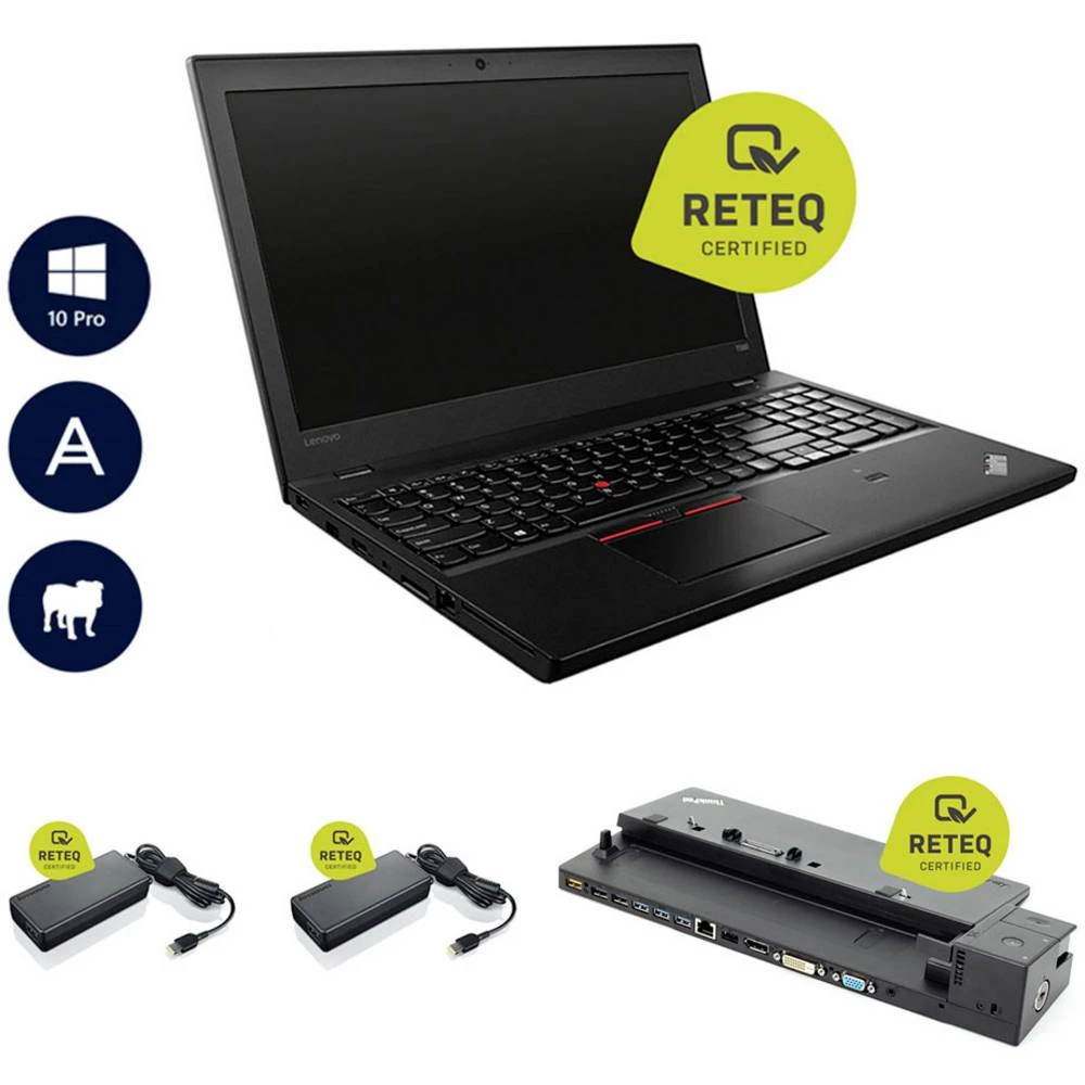     Lenovo    ThinkPad T560    Notebook    obnovljeno (vrlo dobro)    39.6 cm (15.6 palac) Intel® Core™ i7;i7-6600U;8 GB;256 GB;SSD;Intel HD Graphics;520;Windows® 10 Pro;crna slika