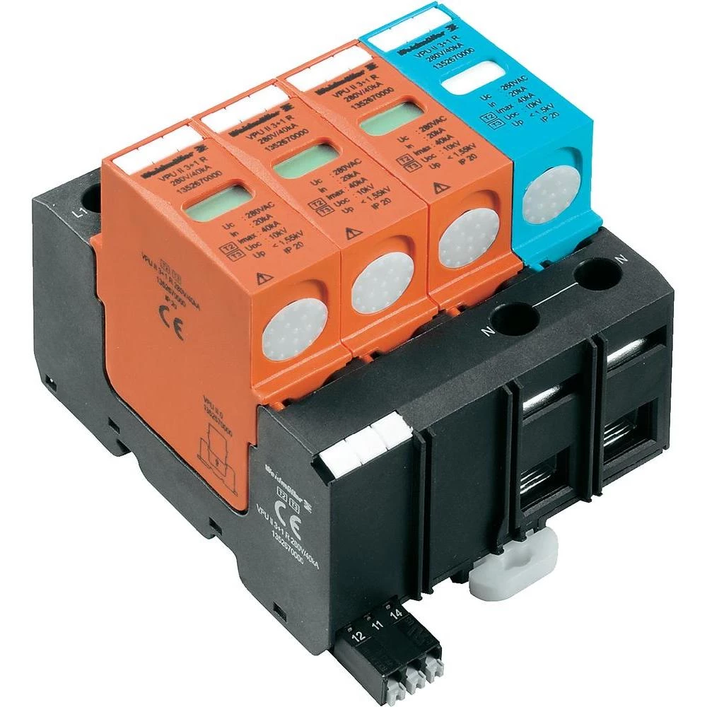 Zaštita od prenapona 1352670000 Weidmüller PU II 3+1 R 280V/40kA slika