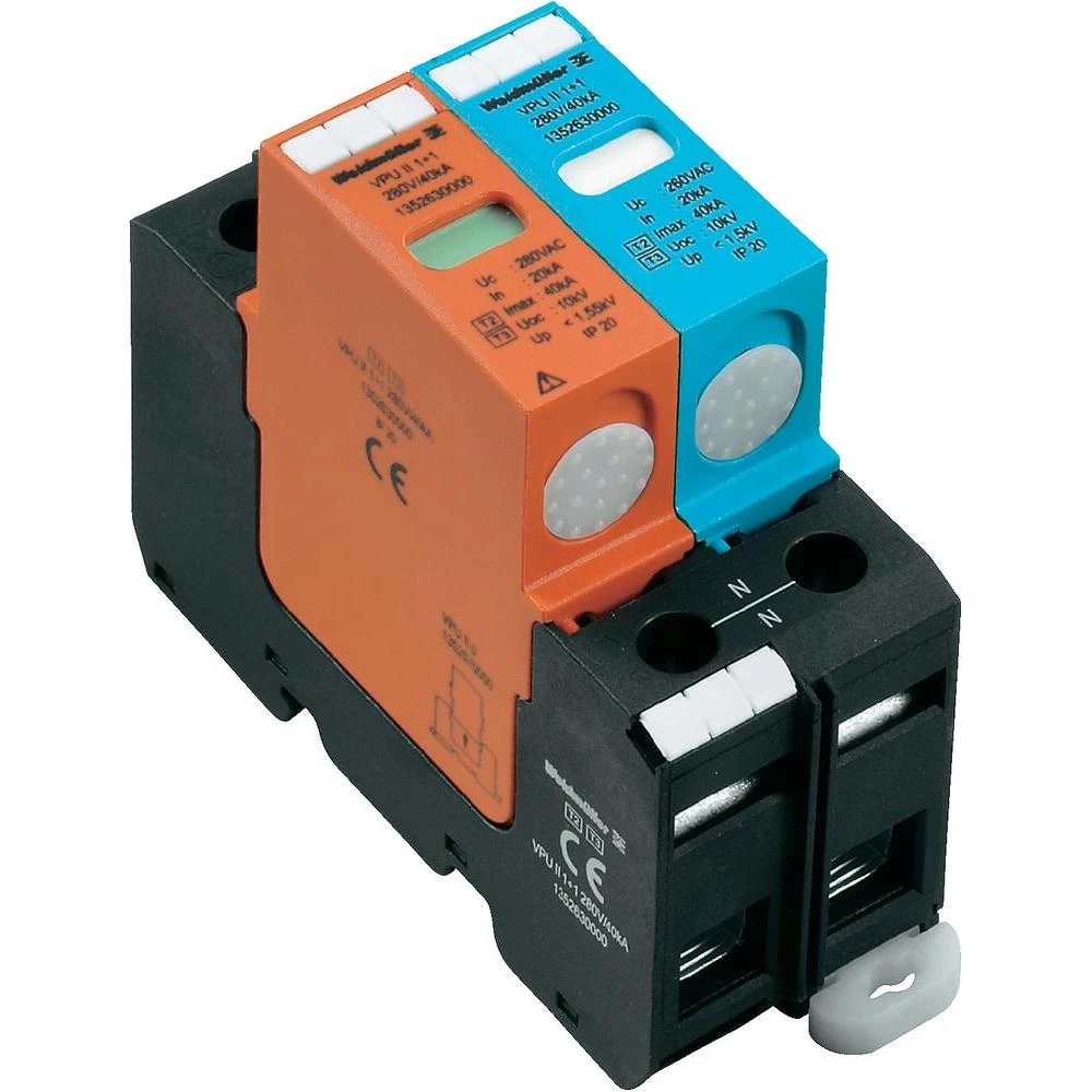 Zaštita od prenapona 1352630000 Weidmüller PU II 1+1 280V/40kA slika