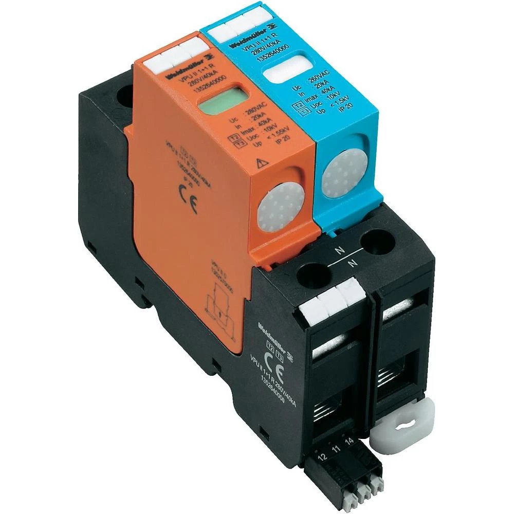Zaštita od prenapona 1352640000 Weidmüller PU II 1+1 R 280V/40kA slika