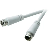 SAT priključni kabel [1x F-utikač - 1x F-utikač] 1.50 m 75 dB bijeli SpeaKa Prof