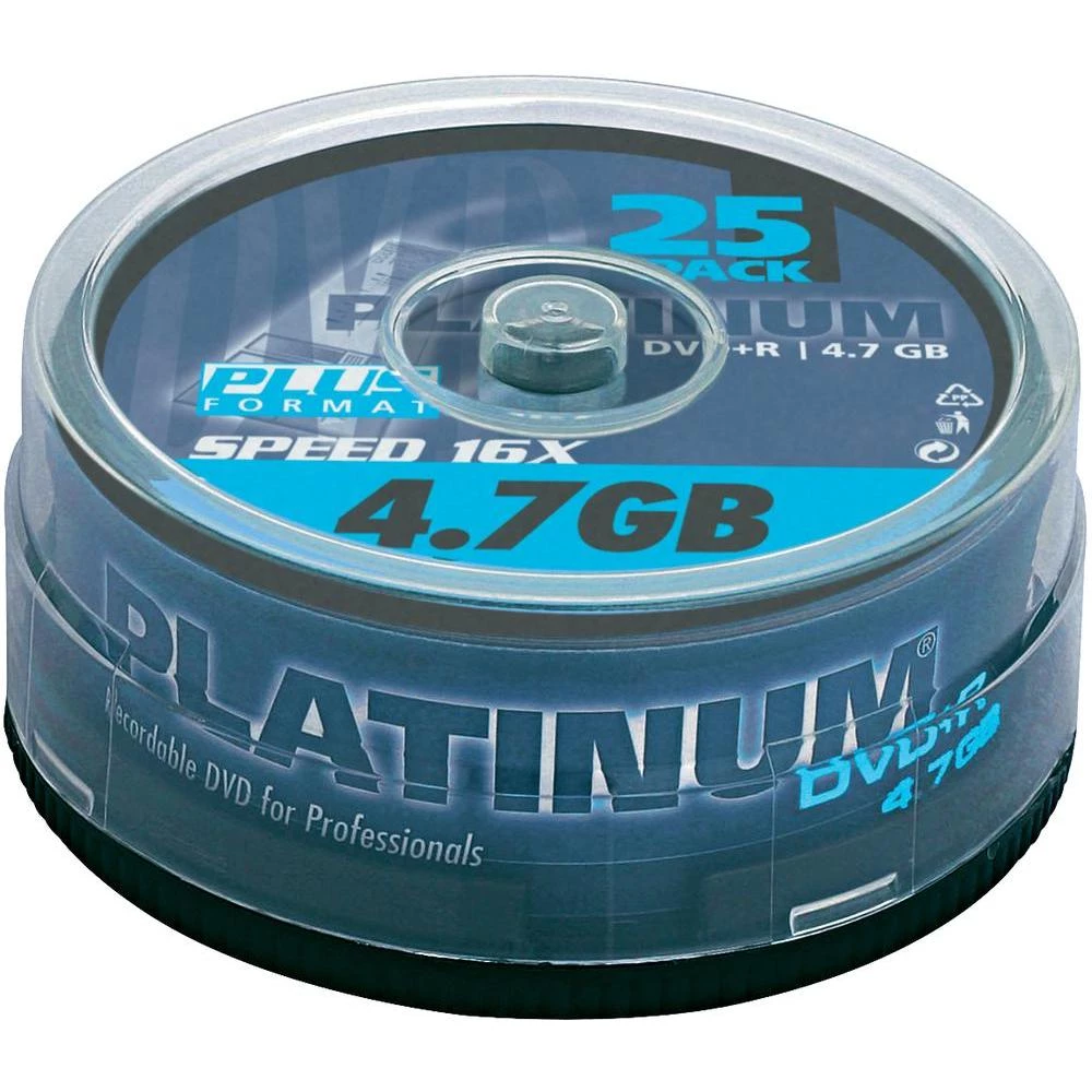 DVD+R prazni Platinum 100016 4.7 GB 25 kom. okrugla kutija slika