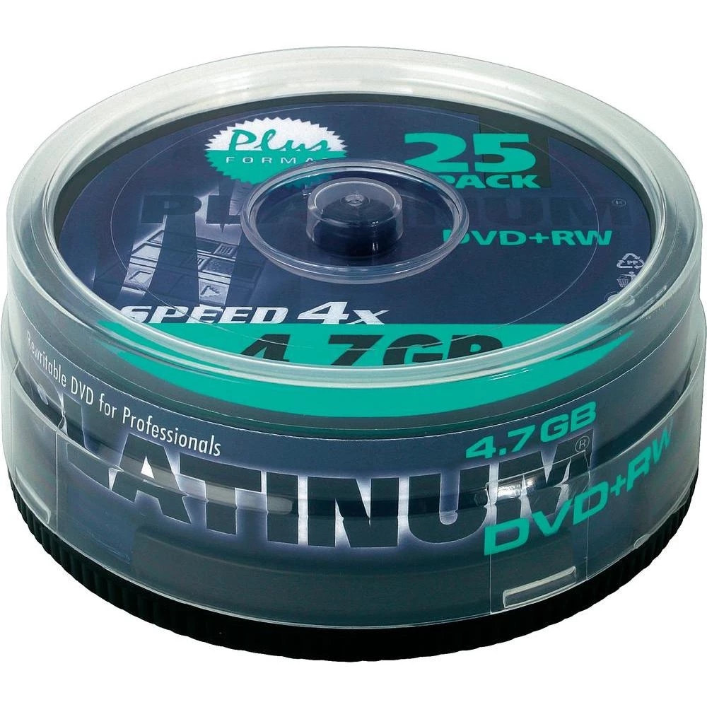 DVD+RW prazni Platinum 100603 4.7 GB 25 kom. okrugla kutija RW slika