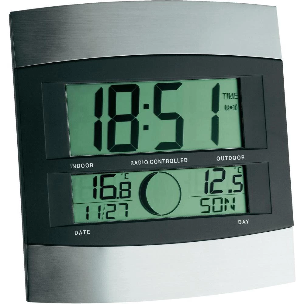 Bežični sat sa vanjskom temperaturom TFA, digitalni (Š x V x Db) 222 x 240 x 34 slika