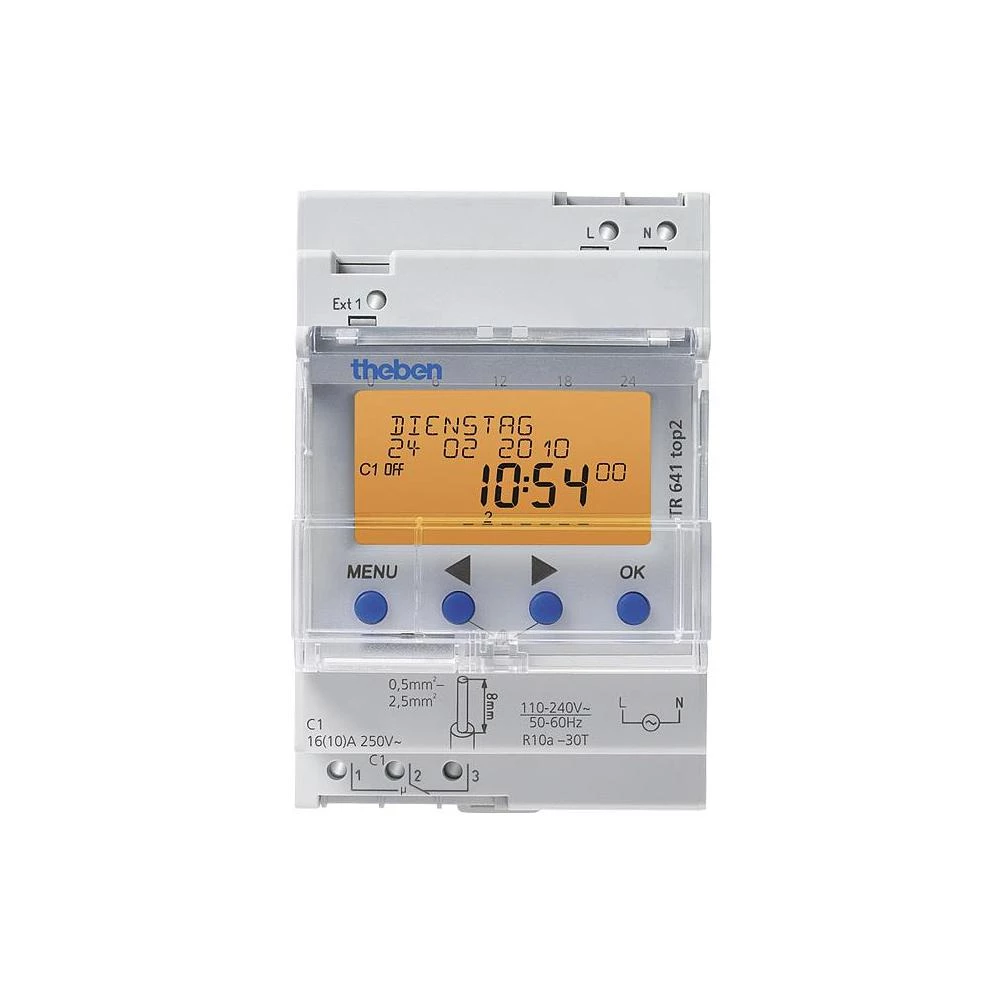 Vremenski prekidač za DIN šine Theben slika