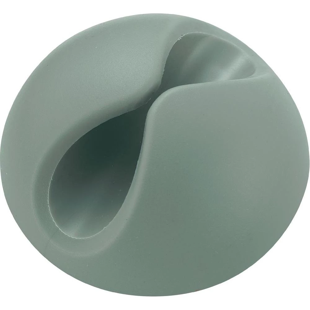 Samoljepljivi držač za kabel, siv, 1 komad slika