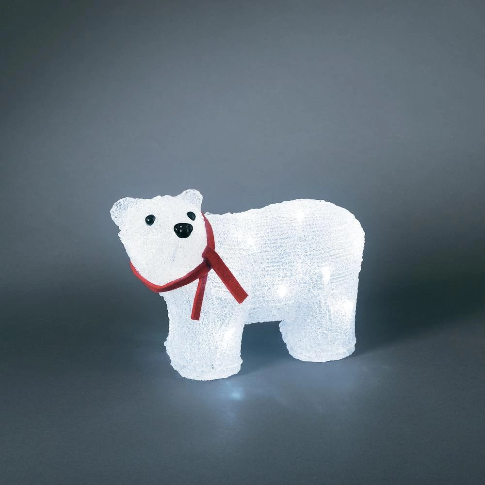 Akrilna figurica Polarni medvjed LED Konstsmide 6124-203 bijela slika