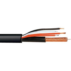 ABUS-RG59-Video kabel, vanjski, trižilni, +2x0.75mm, +2x0.22mm, crn, 250m slika