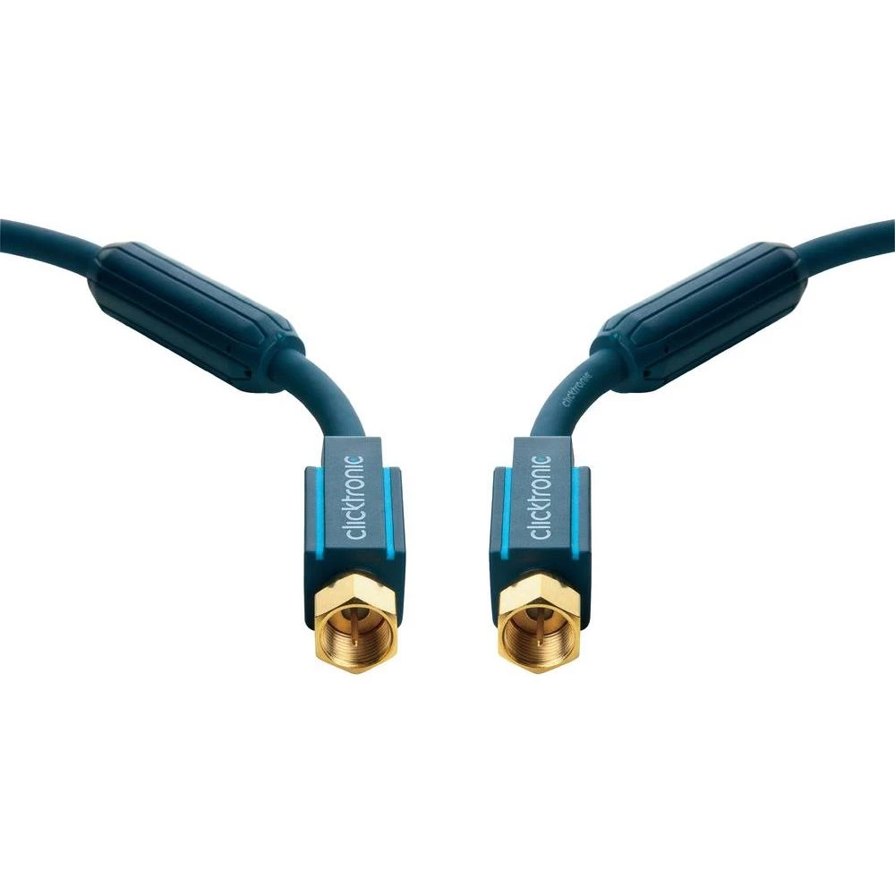 SAT priključni kabel [1x F utikač - 1x F utikač] 5 m 95 dB pozlaćeni utični kone slika