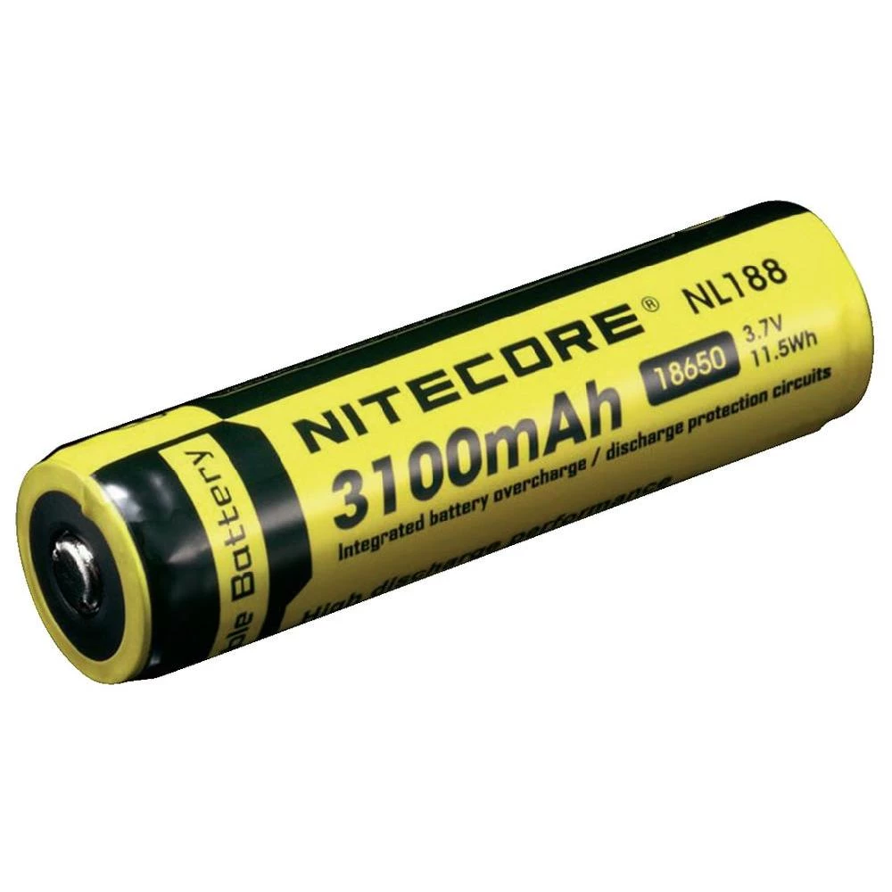 Litij-ionska baterija 18650 NiteCore 3100 mAh pribor za džepne svjetiljke NL188 slika