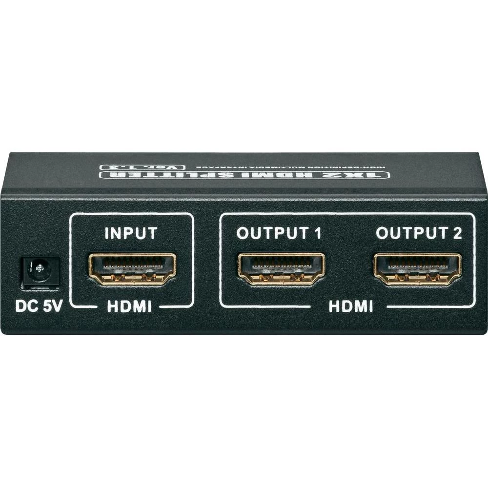 2-portni HDMI razdjelnik 1920 x 1080 piksela Goobay AVS 44-2 2011 crna slika