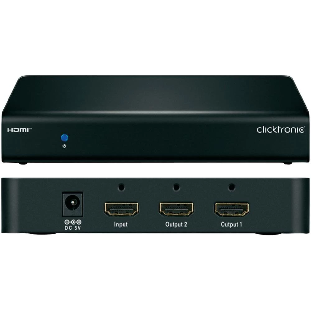 2-portni HDMI razdjelnik Ultra HD mogućnost, moguća 3D reprodukcija 3840 x 2160 slika