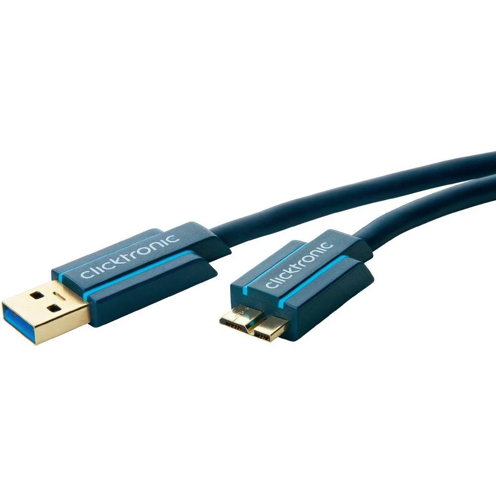 USB 3.0 priključni kabel clicktronic [1x USB 3.0 utikač A - 1x USB 3.0 utikač mi slika