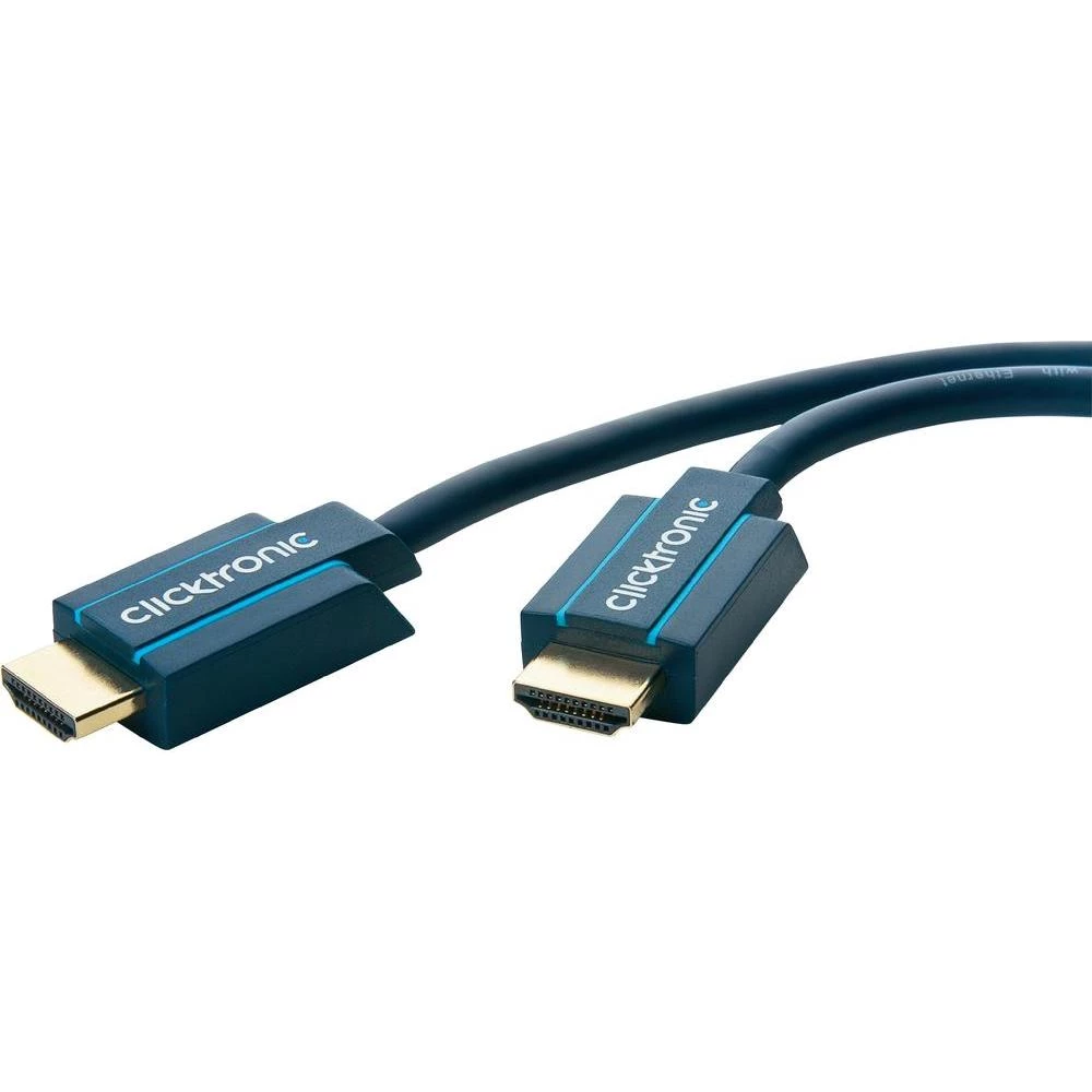 HDMI priključni kabel clicktronic [1x HDMI utikač <=> 1x HDMI utikač] 1.50 m pla slika