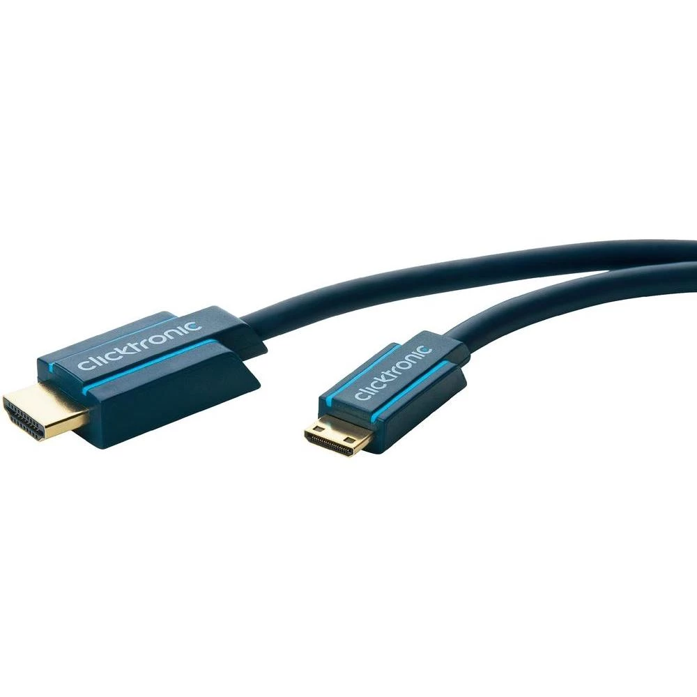HDMI priključni kabel clicktronic [1x HDMI utikač <=> 1x HDMI utikač C Mini] 1 m slika
