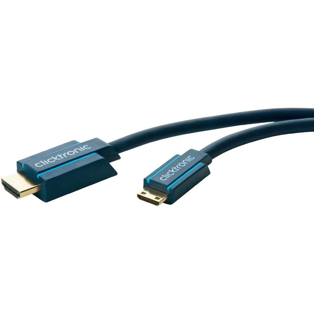 HDMI priključni kabel clicktronic [1x HDMI utikač <=> 1x HDMI utikač C Mini] 3 m slika