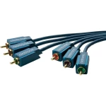 Priključni kabel činč AV [3x činč utikač - 3x činč utikač] 20 m clicktronic plav