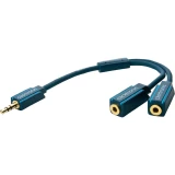 Audio Y adapter clicktronic [1x jack utikač 3.5 mm - 2x jack utičnica 3.5 mm] pl