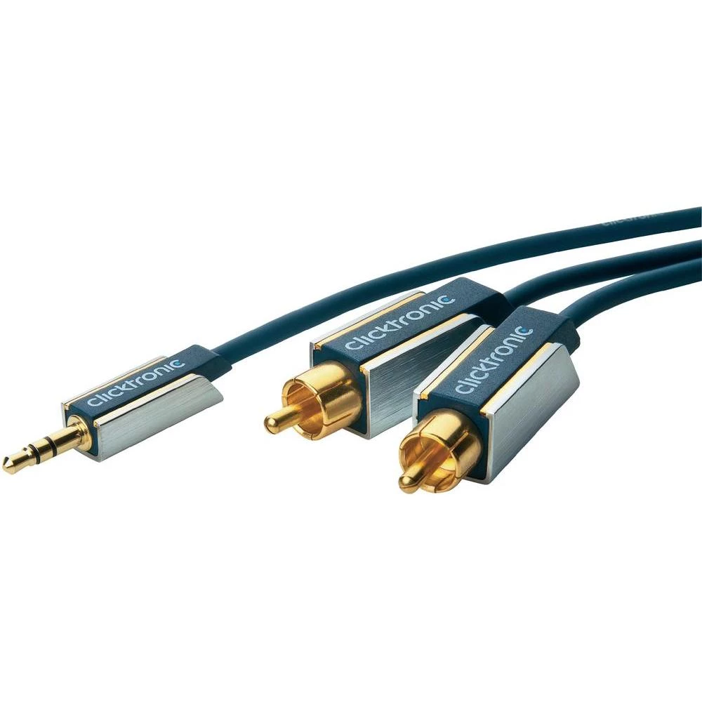 inč / jack audio priključni kabel clicktronic [2x činč utikač - 1x jack utikač 3 slika