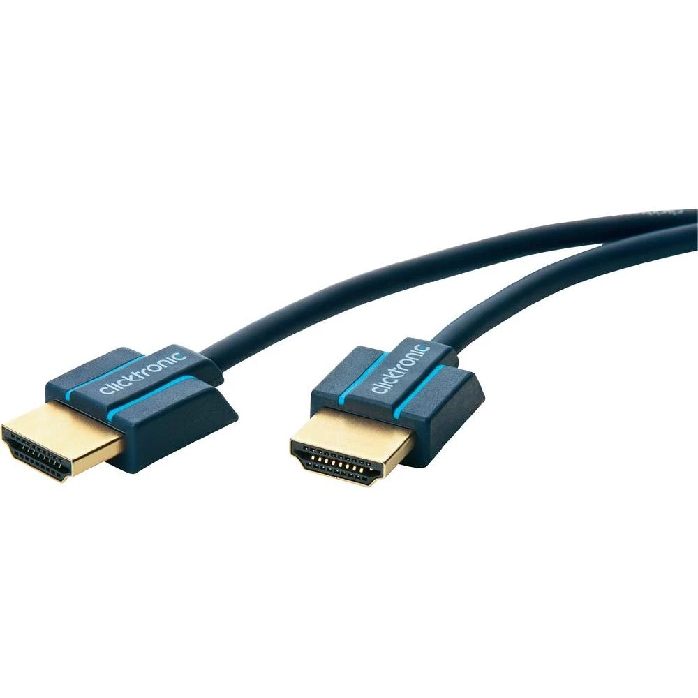 HDMI priključni kabel clicktronic [1x HDMI utikač <=> 1x HDMI utikač] 3 m plava slika