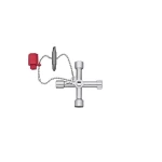 Ključ za razvodni ormar Wiha 36114