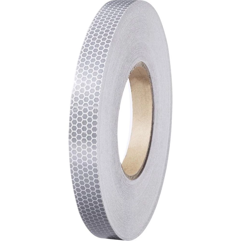 Reflektirajuća ljepljiva traka RT19/45M-WT Conrad (D x Š) 45 m x 19 mm bijela, p slika