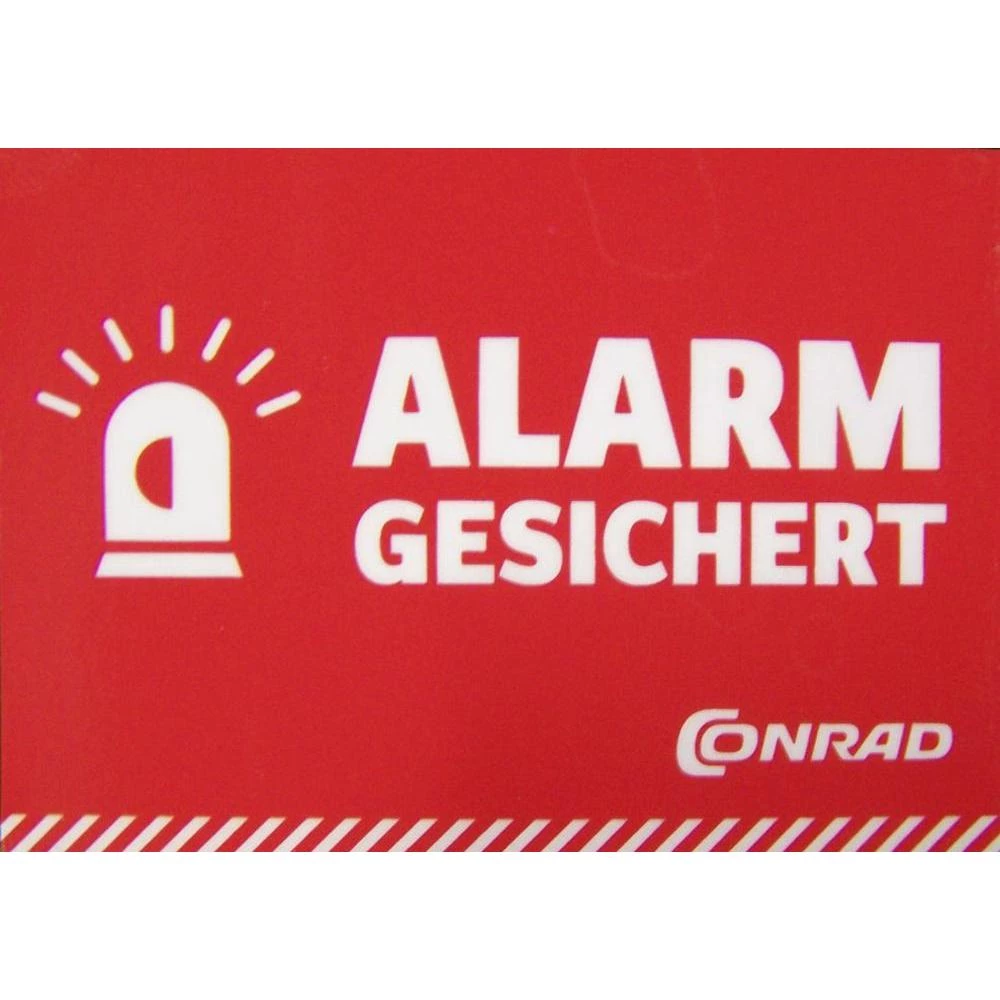 Naljepnica Osigurano alarmom slika