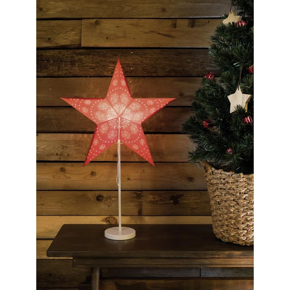 Dekoracija za stol Zvijezda štedna svjetiljka Konstsmide 2991-520 crvena slika
