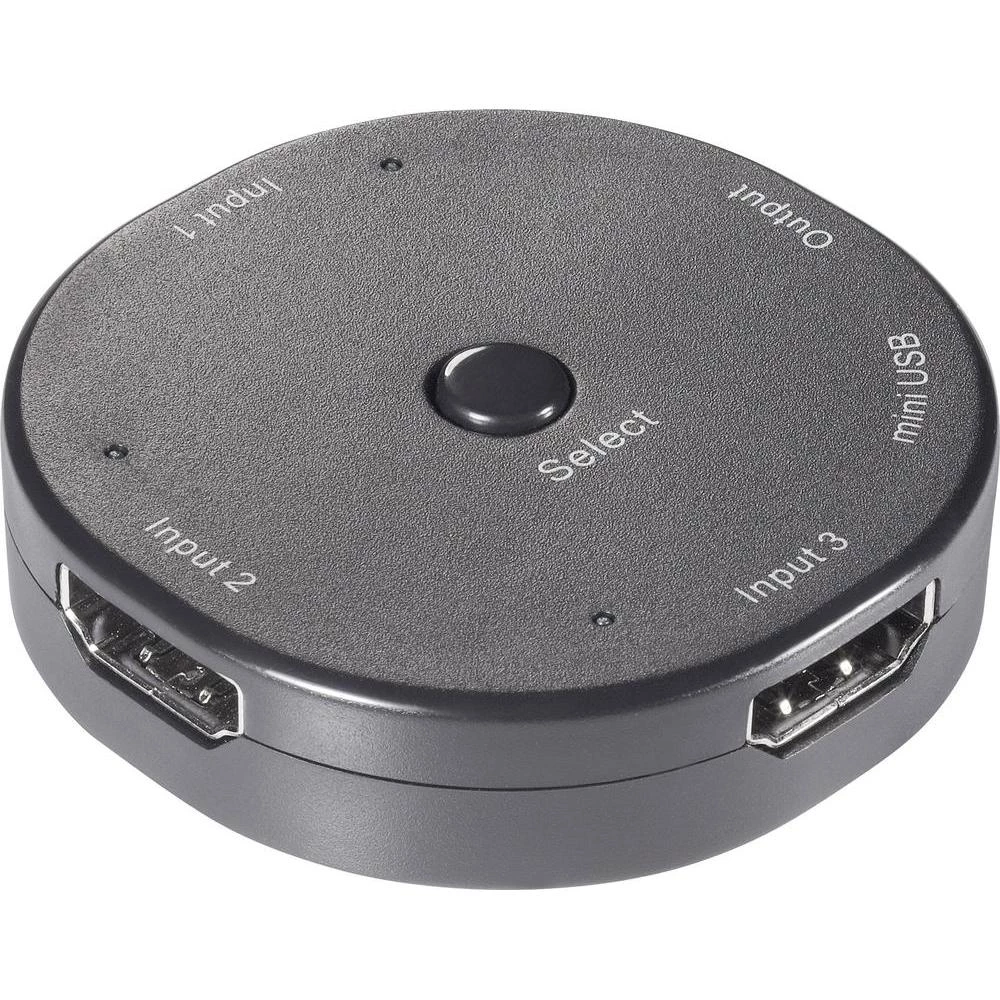 SpeaKa Professional 3 struki HDMI-prekidač 1920 x 1080 Pixel crn slika