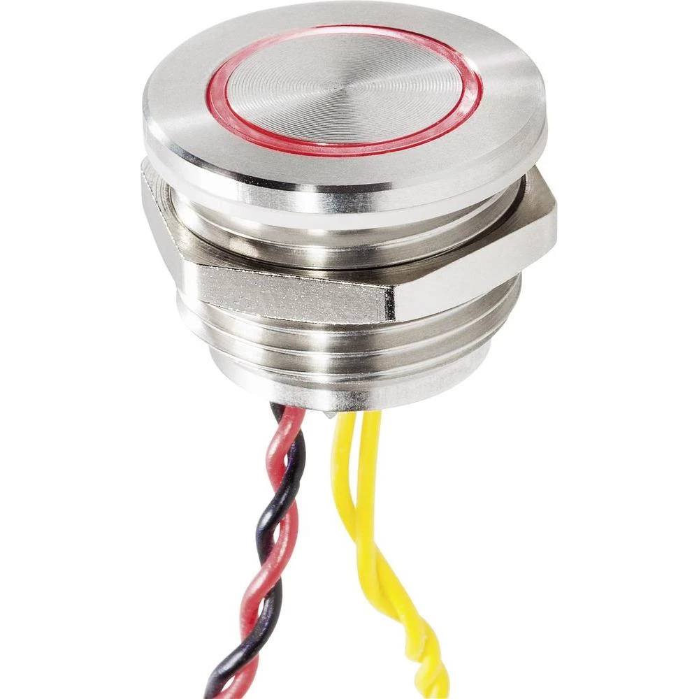 Tipka za zvono 1-struka 1233224 Renkforce plemeniti čelik 24 V/1 A slika