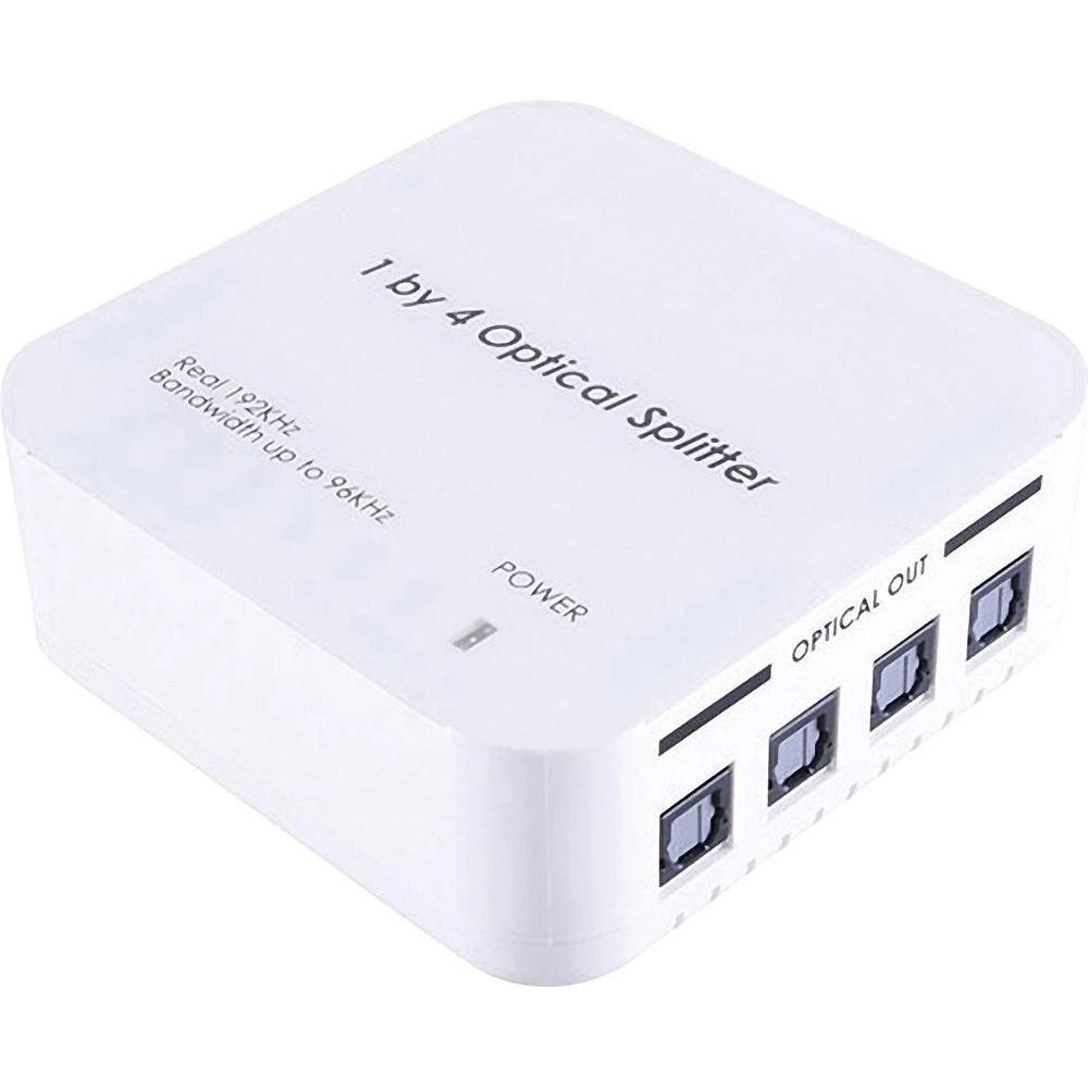 4 struki Toslink-razdjelnik crn slika